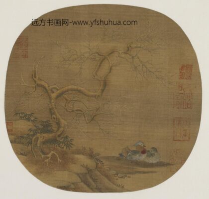 黄筌（荃） 水岸鸳鸯树木图.jpg
