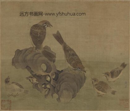 黄筌（荃） 育雏麻雀图 1.jpg
