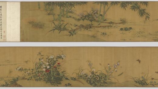 黄筌（荃） 花卉草虫图卷.jpg