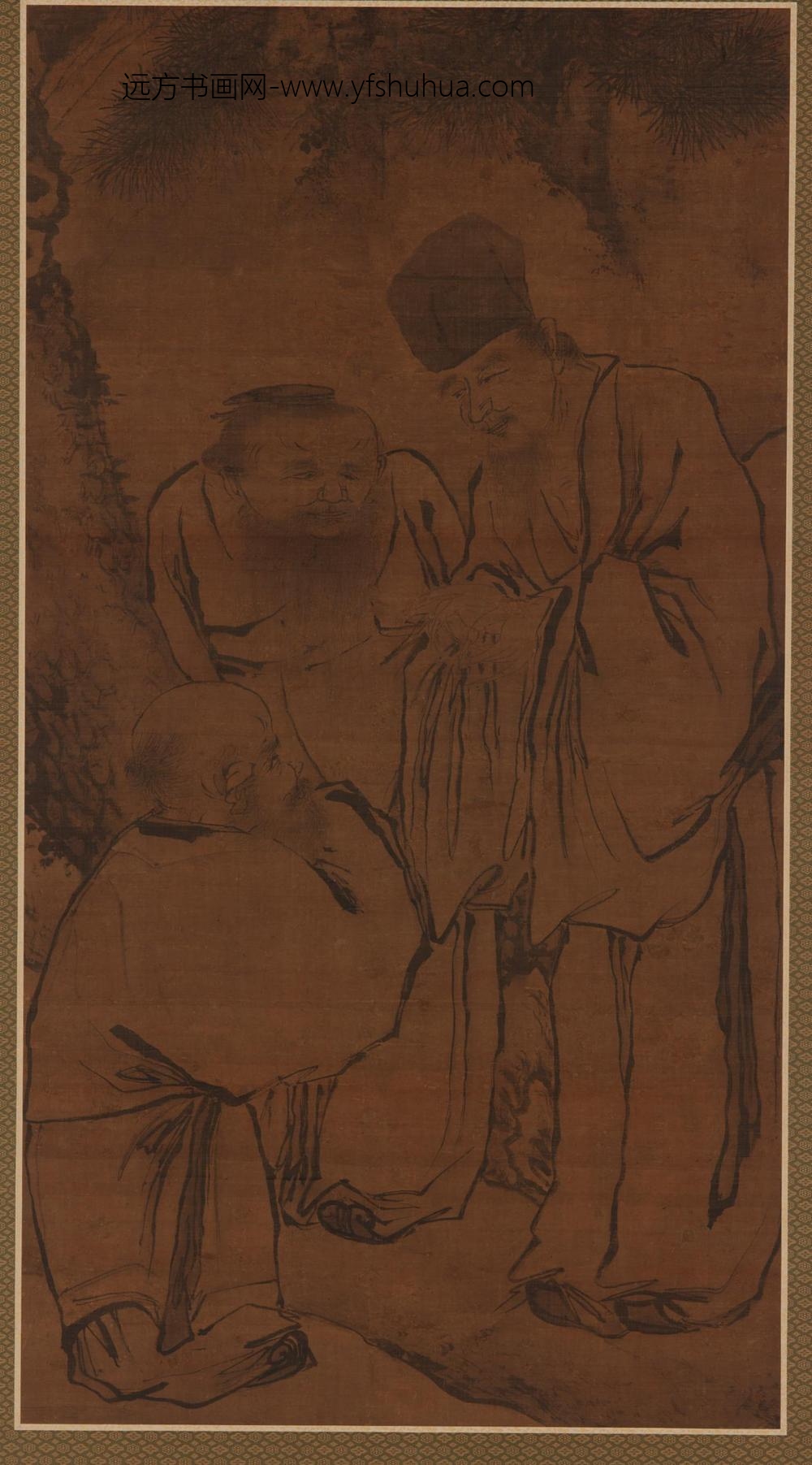龚开_福禄三星图