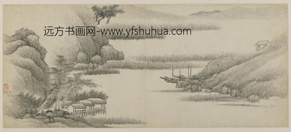 龚贤_山水图-