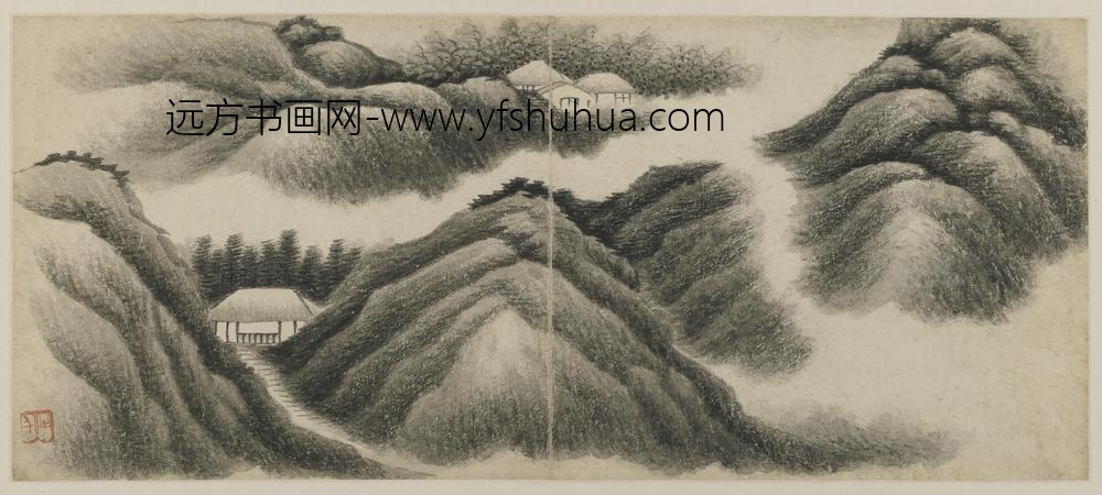 龚贤_山水图-
