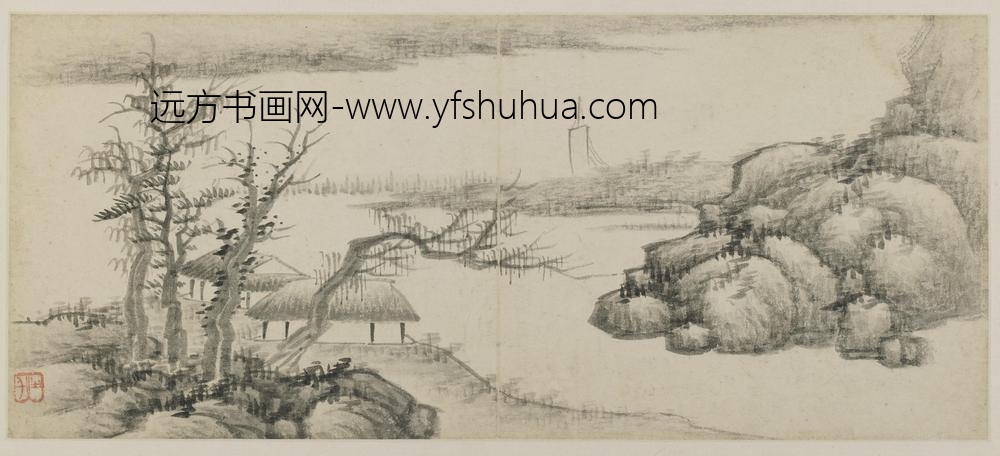 龚贤_山水图-