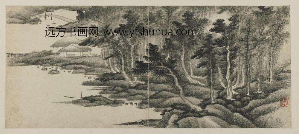 龚贤_山水图-