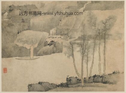 龚贤 江行帆影图.jpg