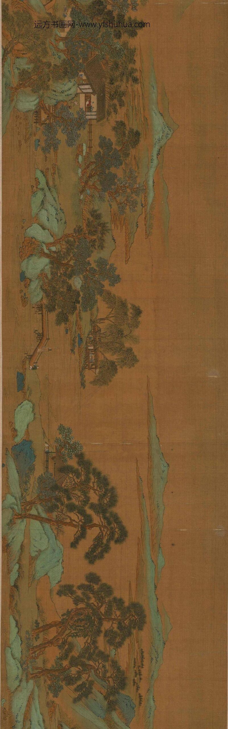 佚名_图卷园林景色_
