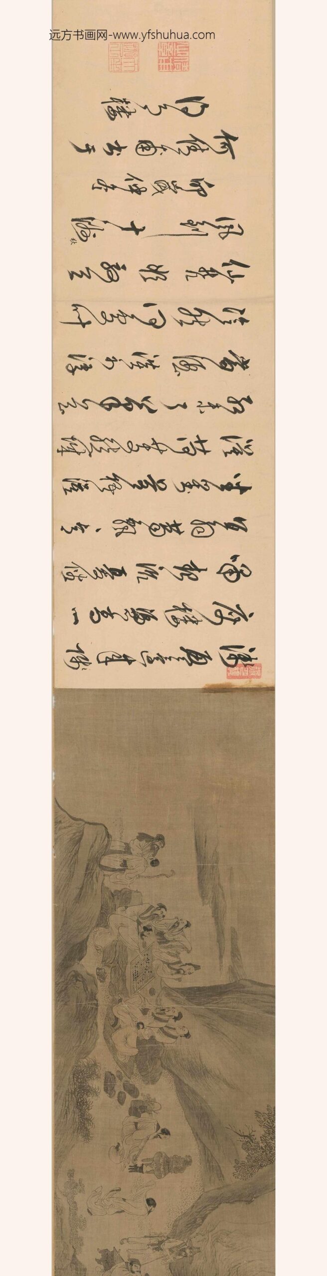 佚名_图卷士人雅集_