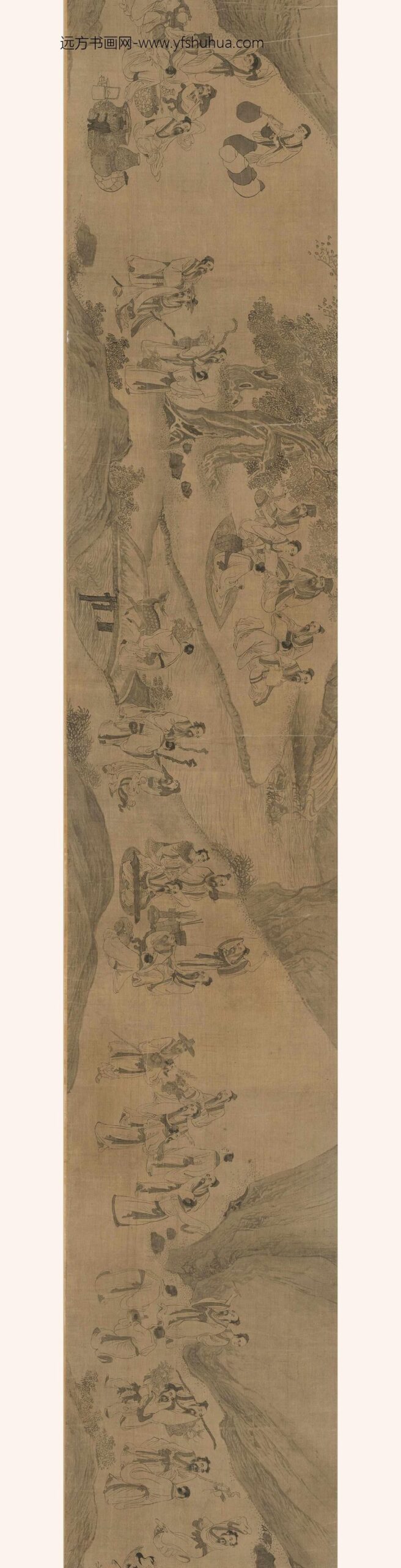 佚名_图卷士人雅集_