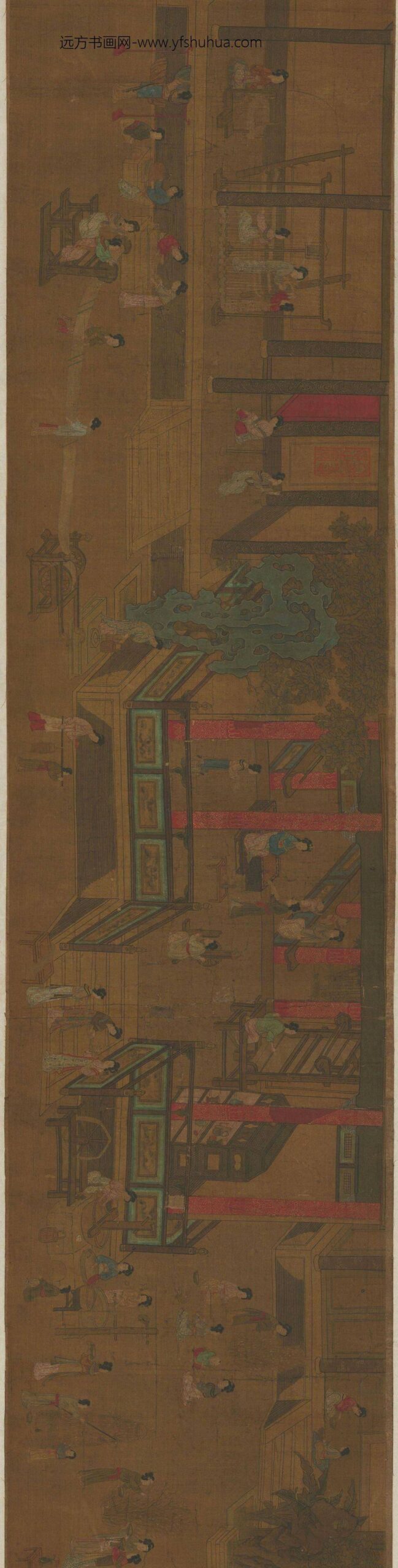 佚名_图卷宫蚕图__