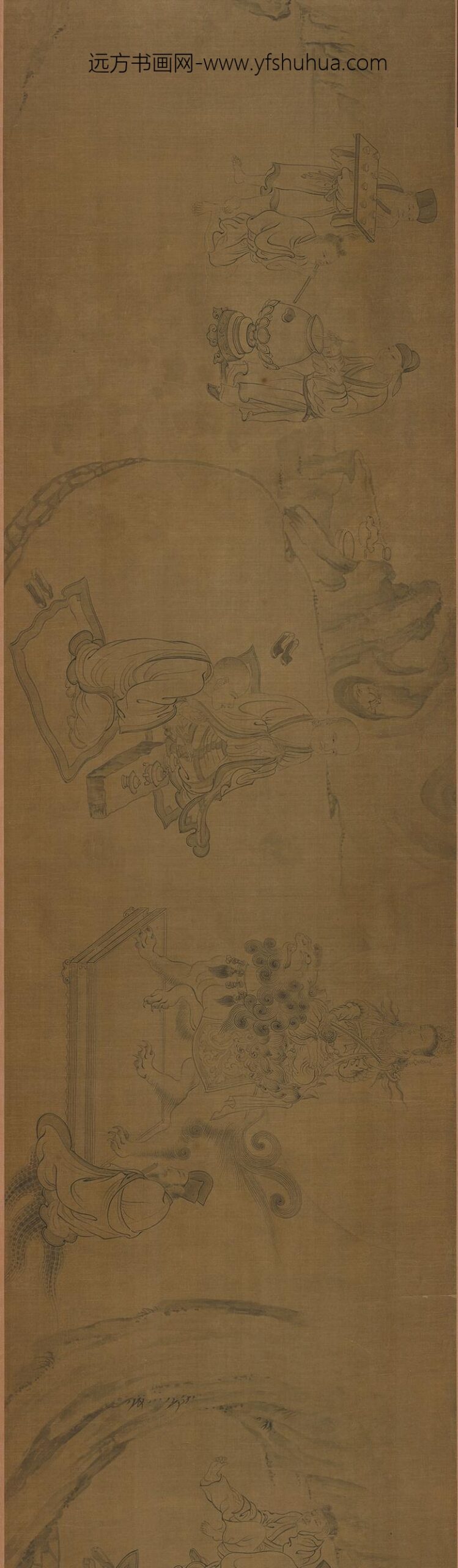 佚名_图卷慧远莲社_