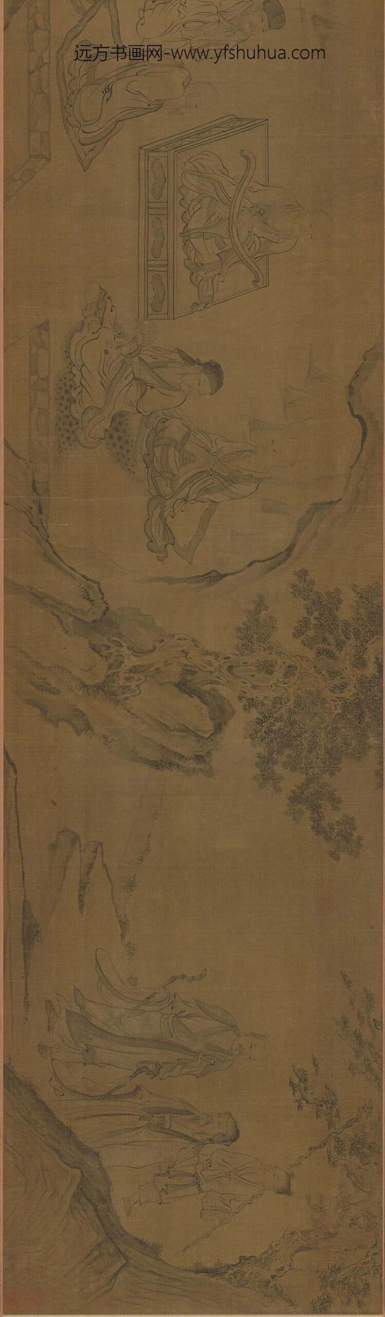 佚名_图卷慧远莲社_