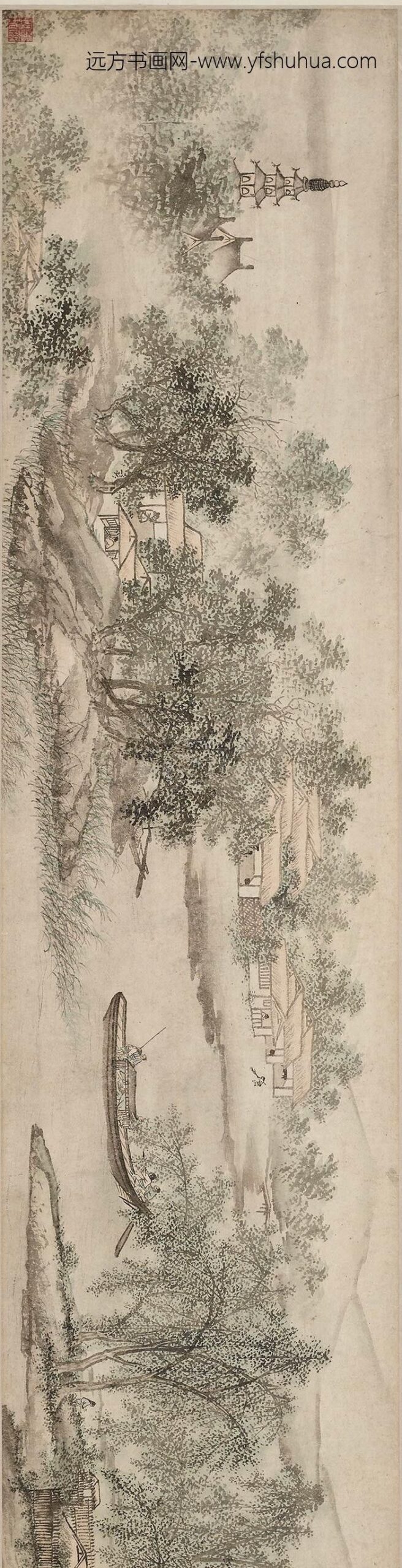 佚名_图卷江南水乡四季__