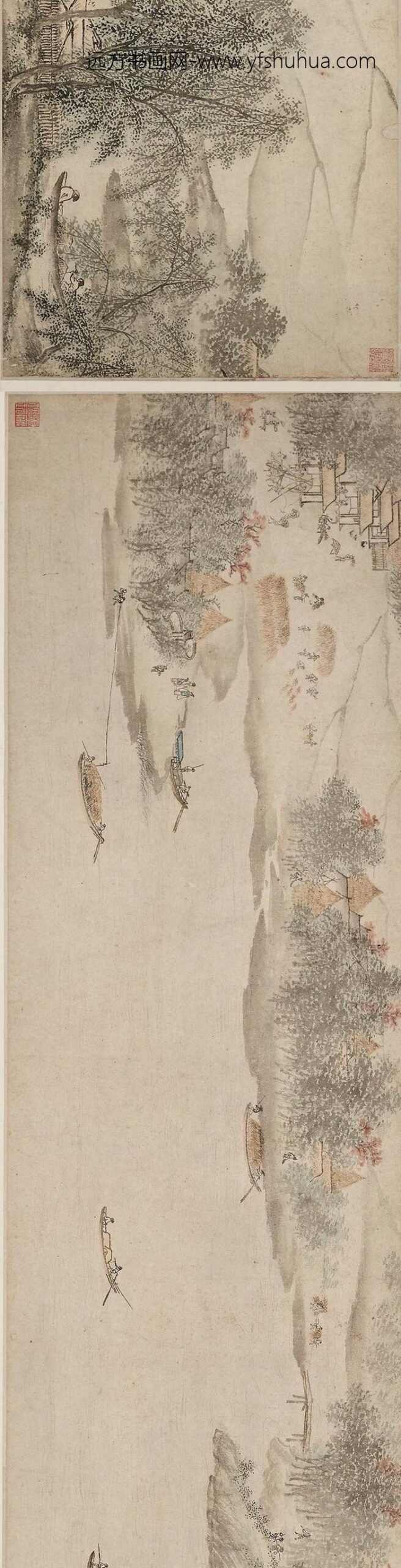 佚名_图卷江南水乡四季__