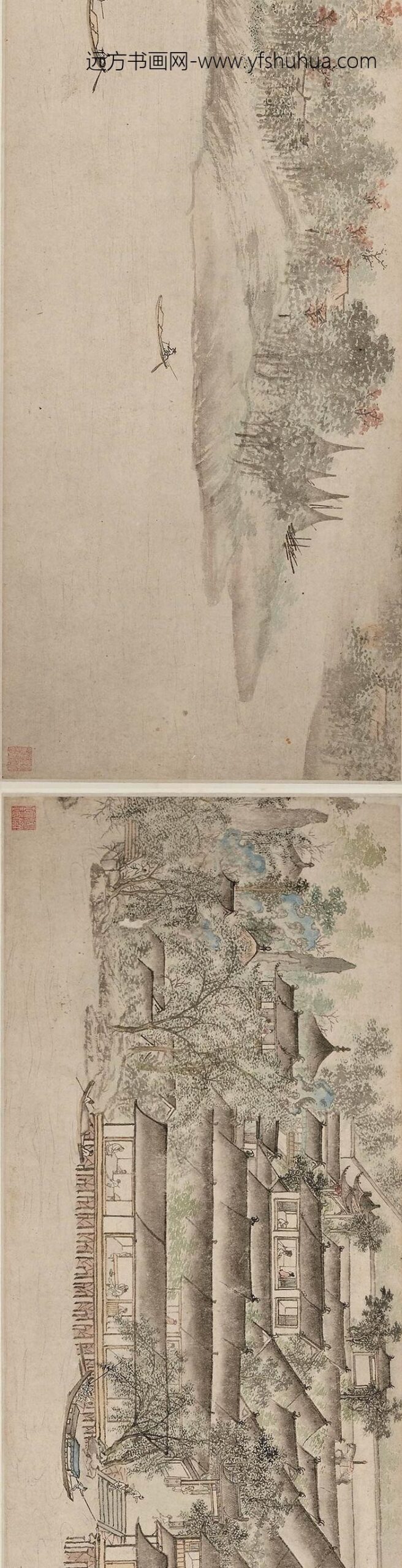 佚名_图卷江南水乡四季__