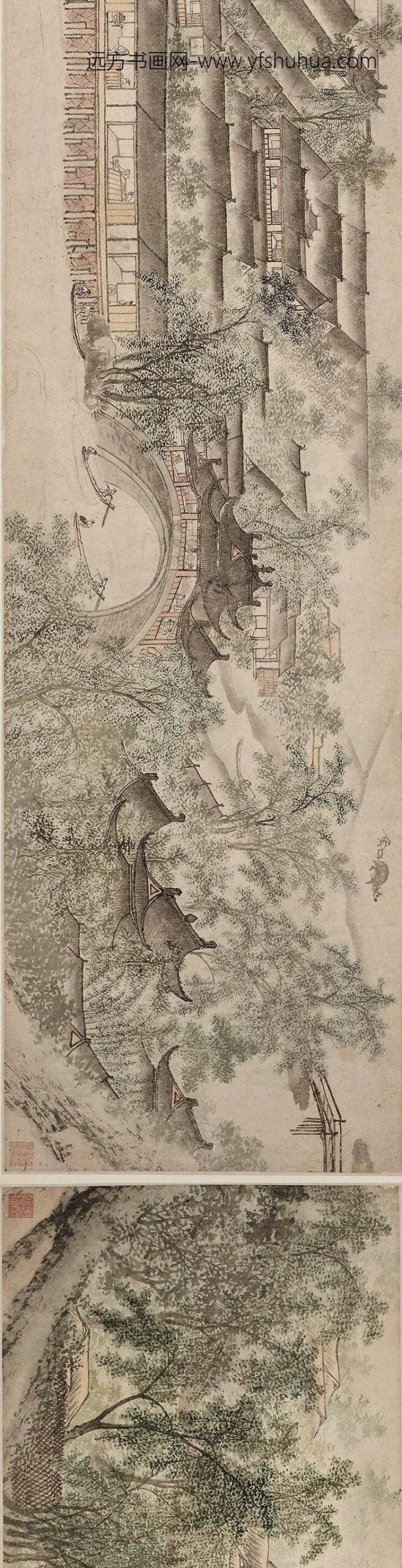 佚名_图卷江南水乡四季__