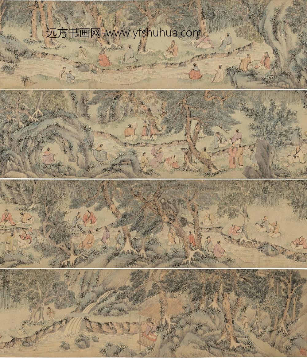 佚名_图卷王羲之兰亭雅集