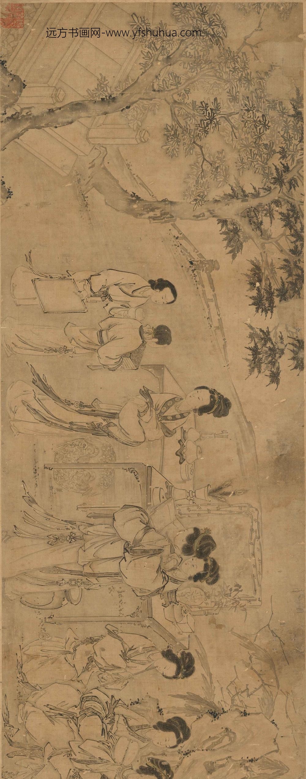 佚名_图卷美人卷__
