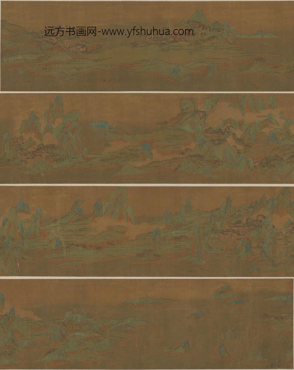 佚名_地图千里江山图卷