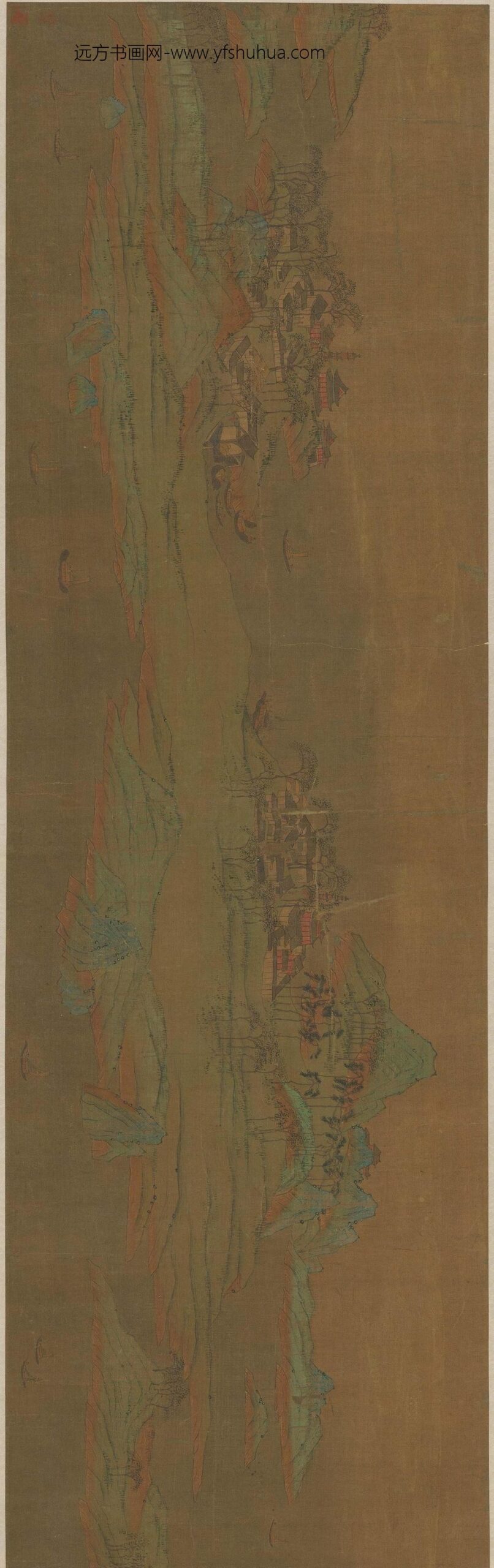 佚名_地图千里江山图卷_