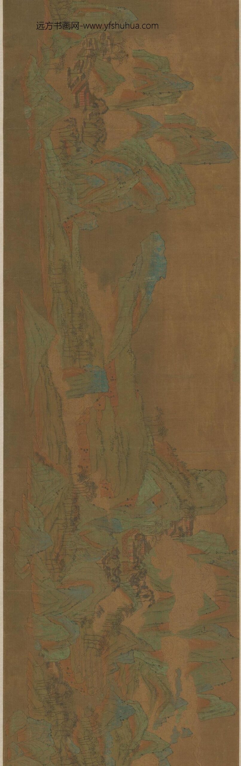 佚名_地图千里江山图卷_