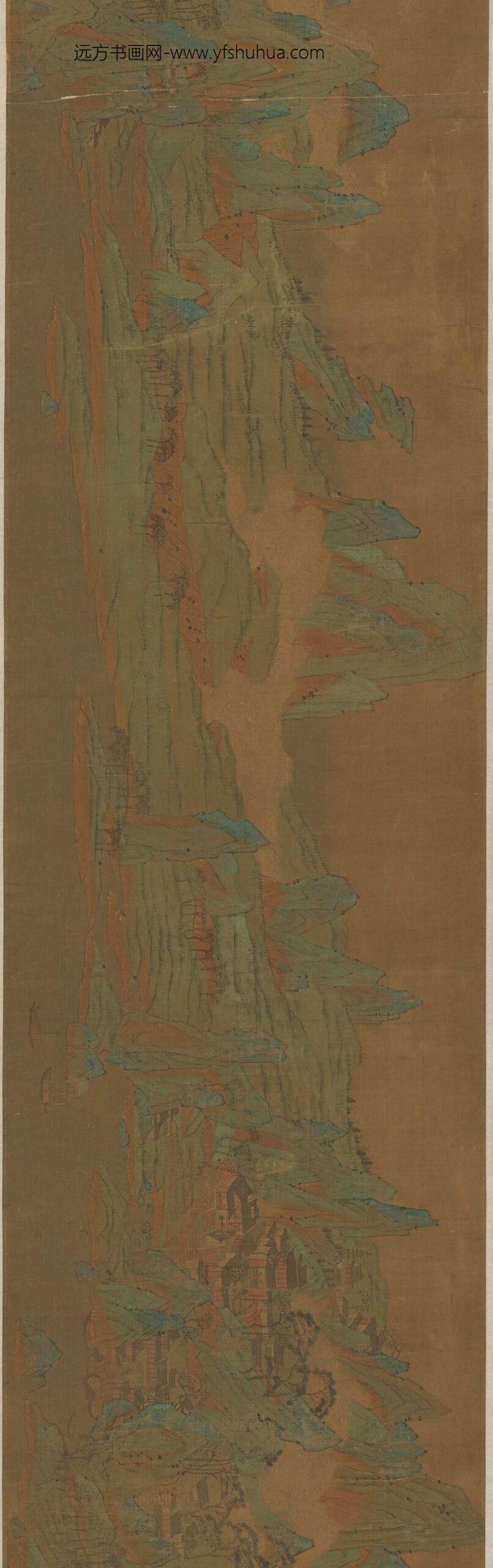 佚名_地图千里江山图卷_