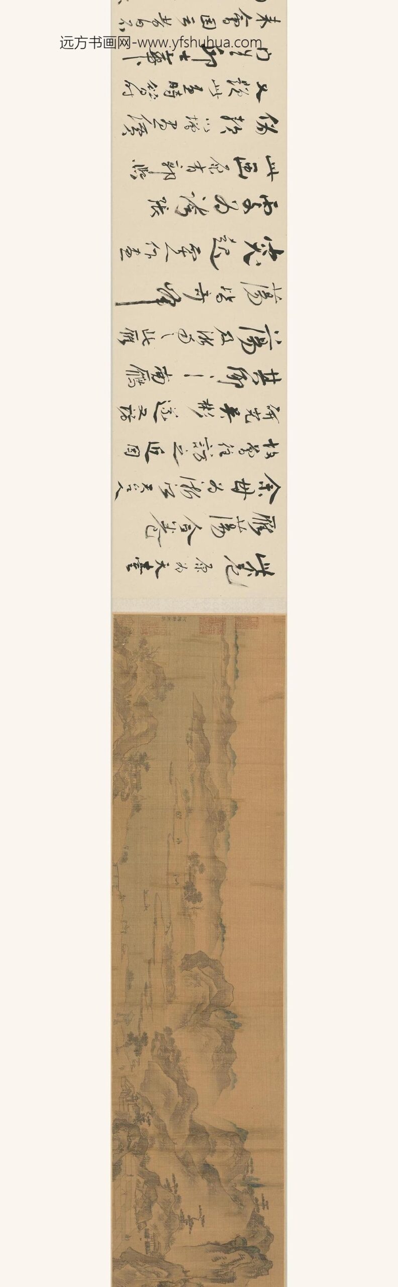 佚名_地图天台雁荡图卷_