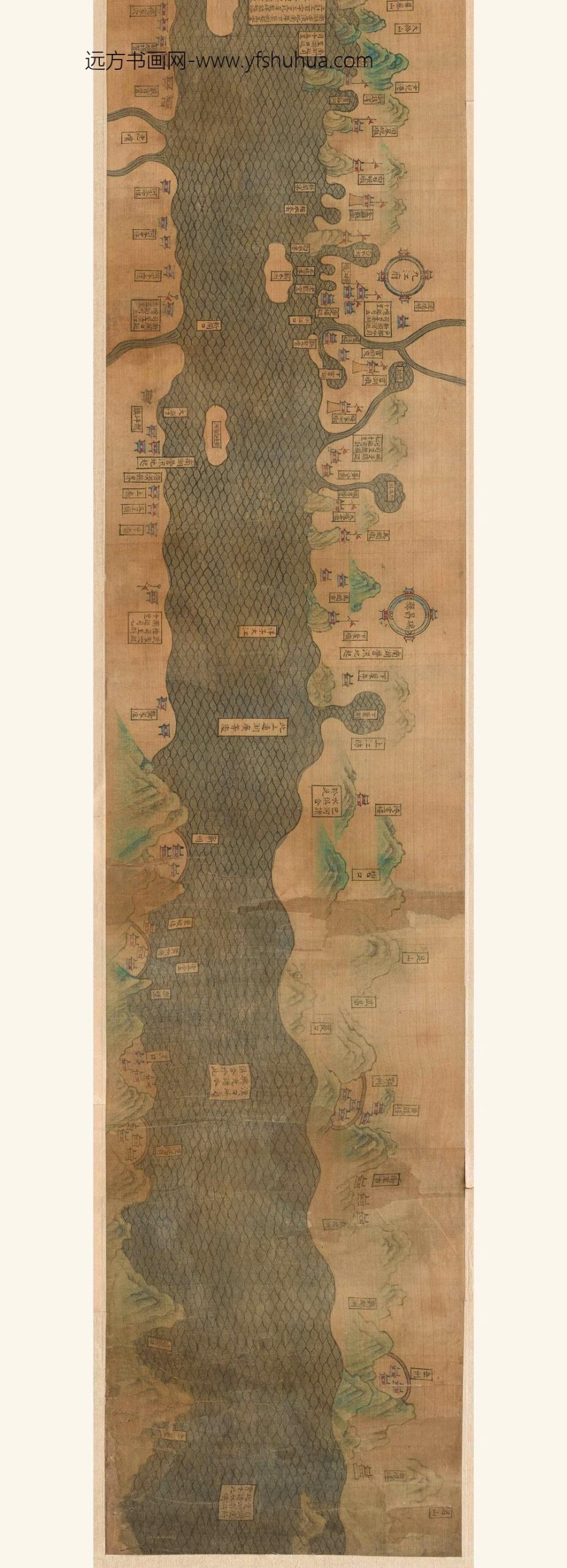 佚名_地图江防海防图长卷__