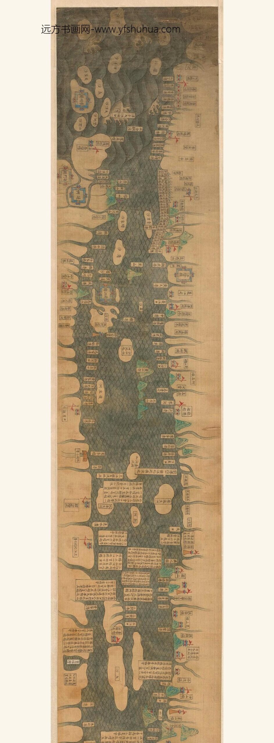 佚名_地图江防海防图长卷__