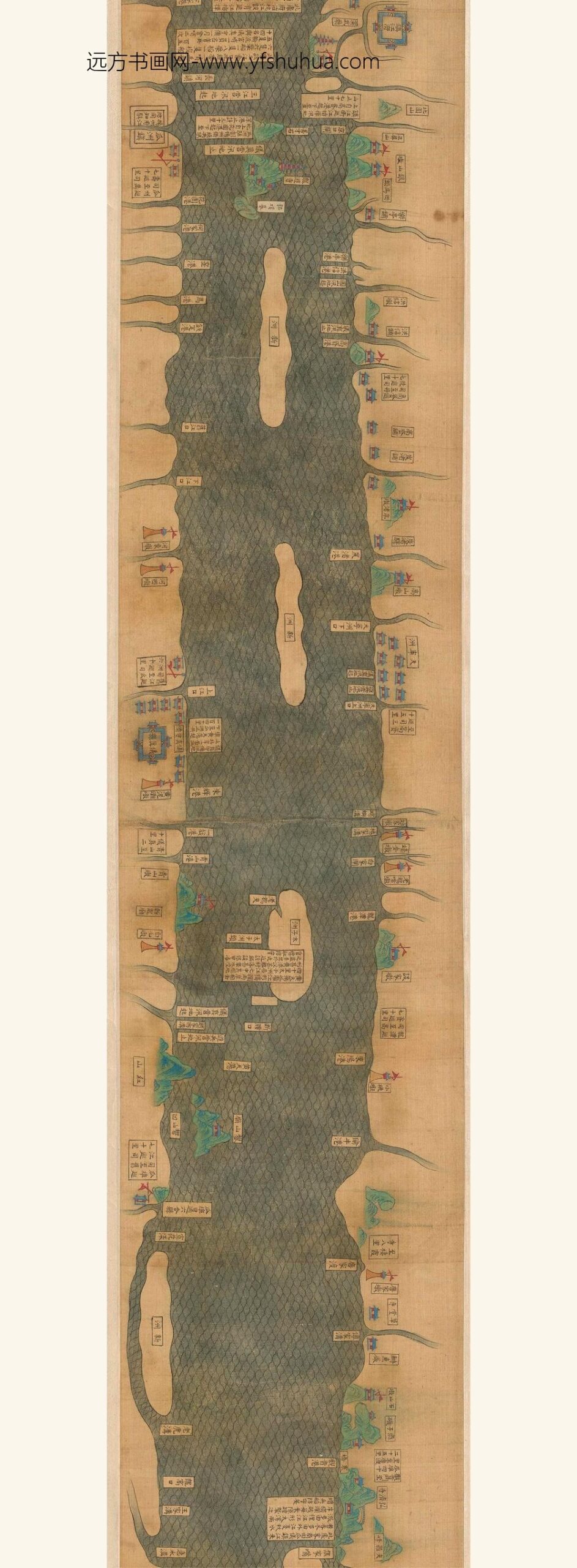 佚名_地图江防海防图长卷__