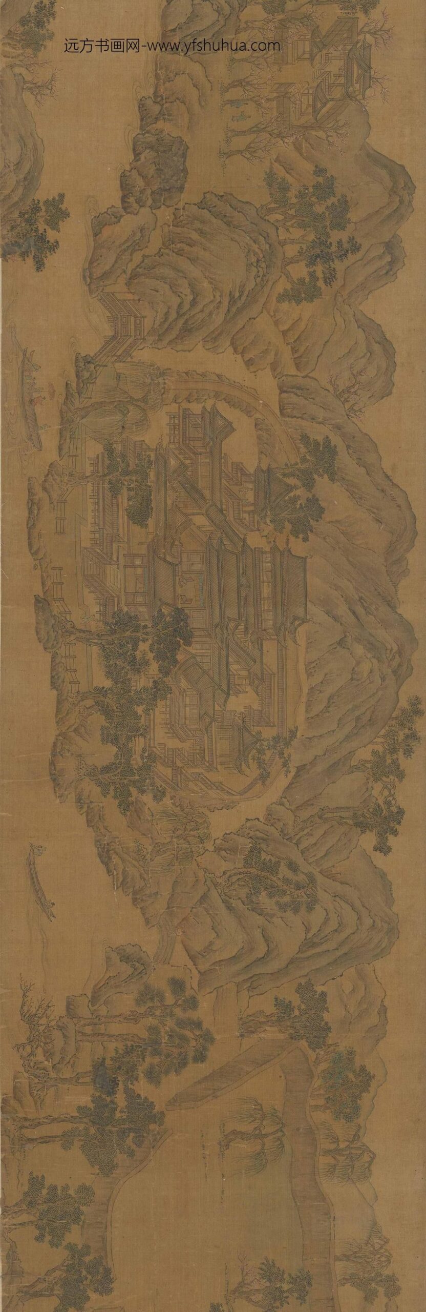 佚名_摹王维辋川图卷__