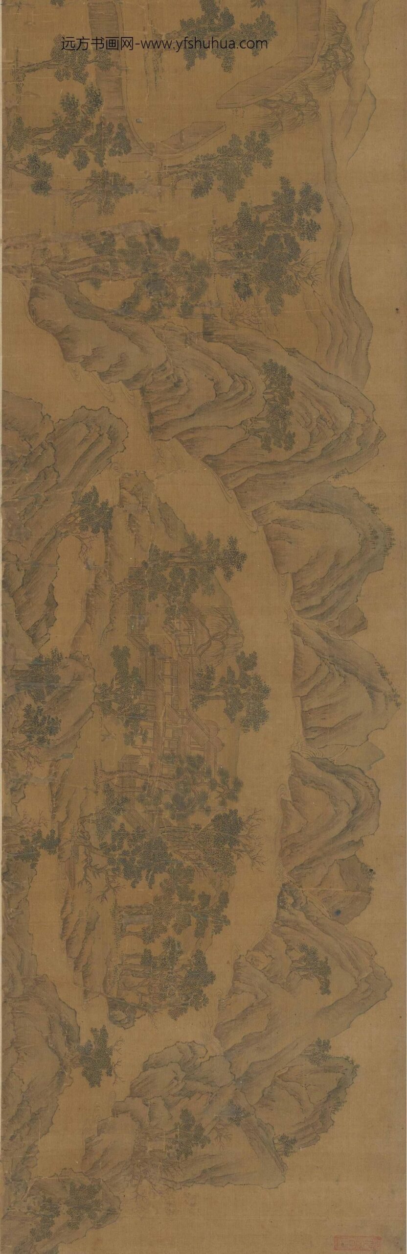 佚名_摹王维辋川图卷__