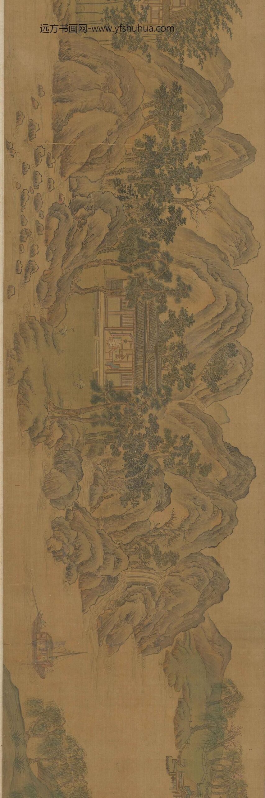 佚名_摹王维辋川图卷__