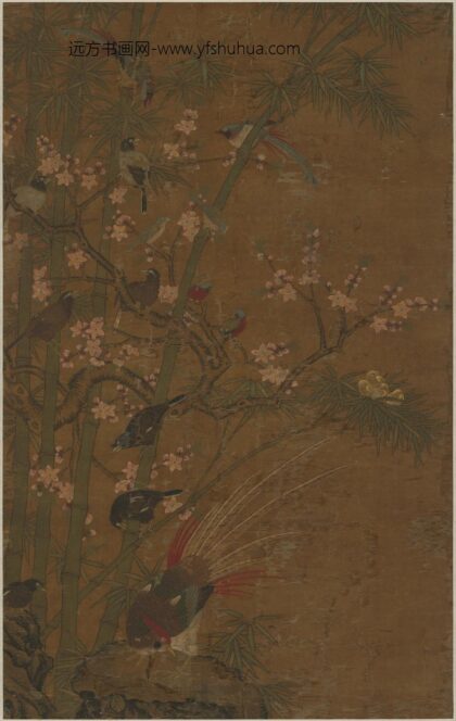 佚名 明代宫廷花鸟立轴.jpg