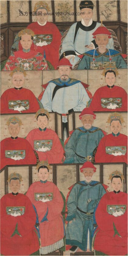 佚名 肖像画四代层屏官像轴.jpg