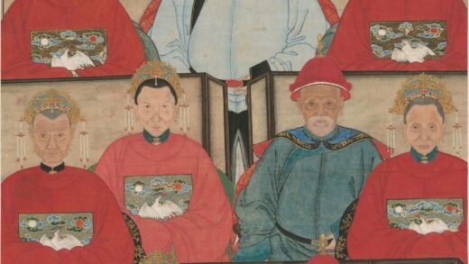 佚名 肖像画四代层屏官像轴.jpg