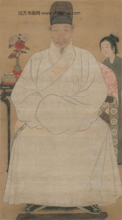 佚名 肖像画白色常服像轴.jpg