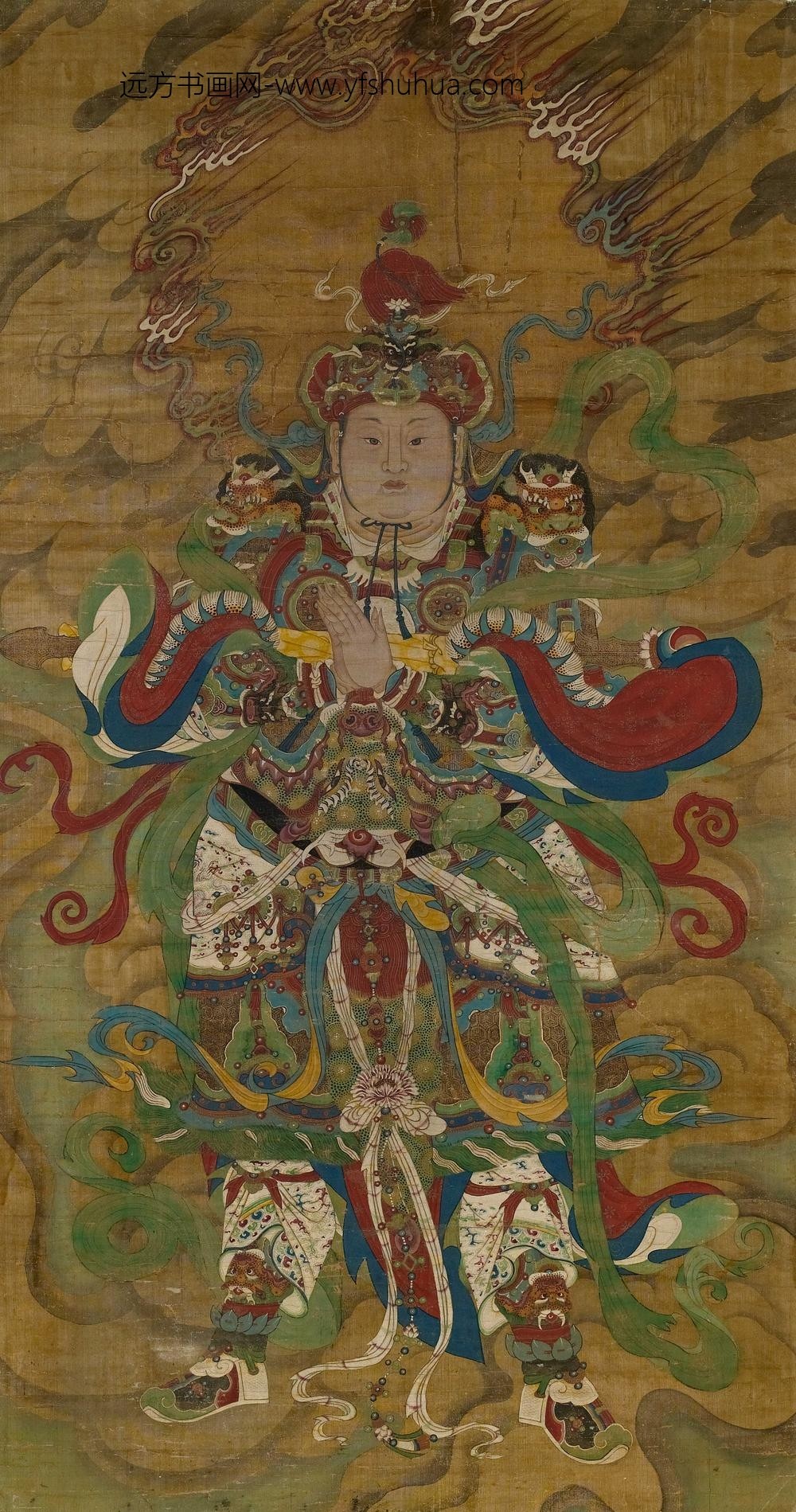 佚名_韦驮菩萨图轴