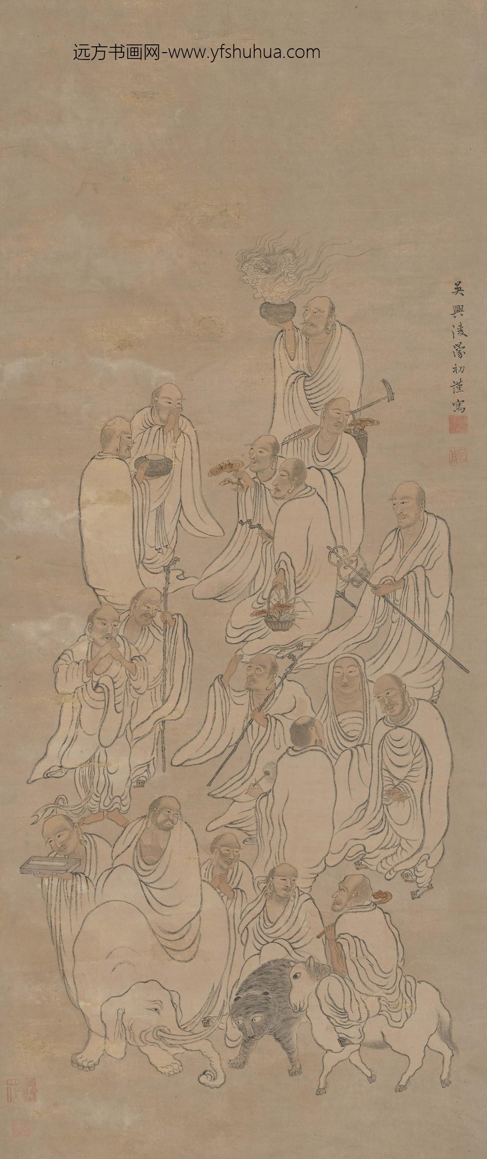 凌蒙初_罗汉图