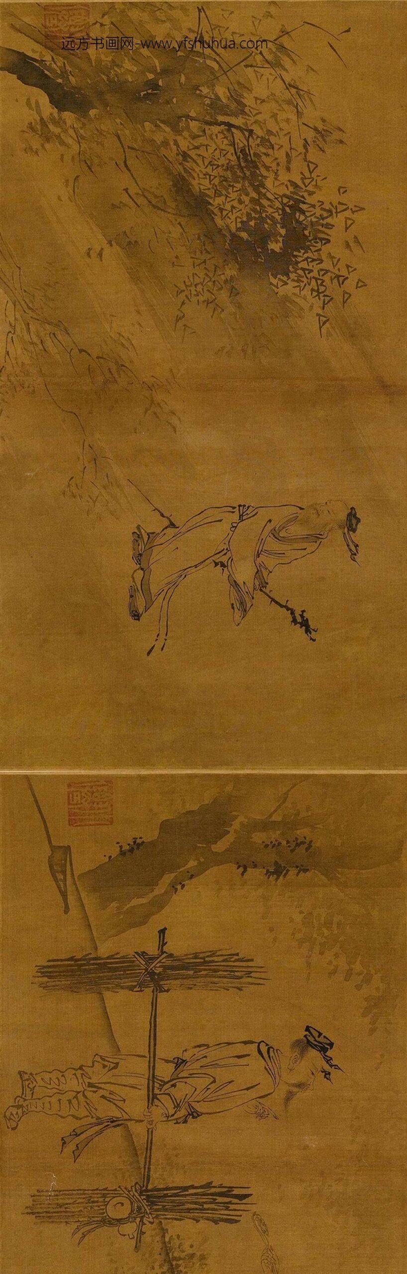 吴伟_田园樵牧册(传)_