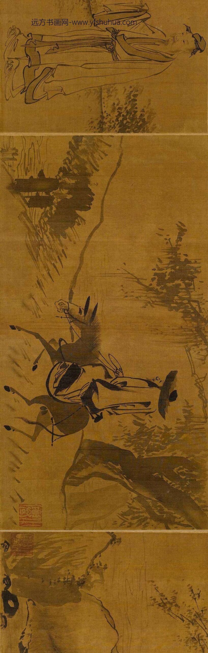 吴伟_田园樵牧册(传)_