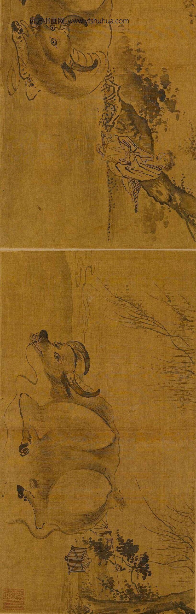 吴伟_田园樵牧册(传)_