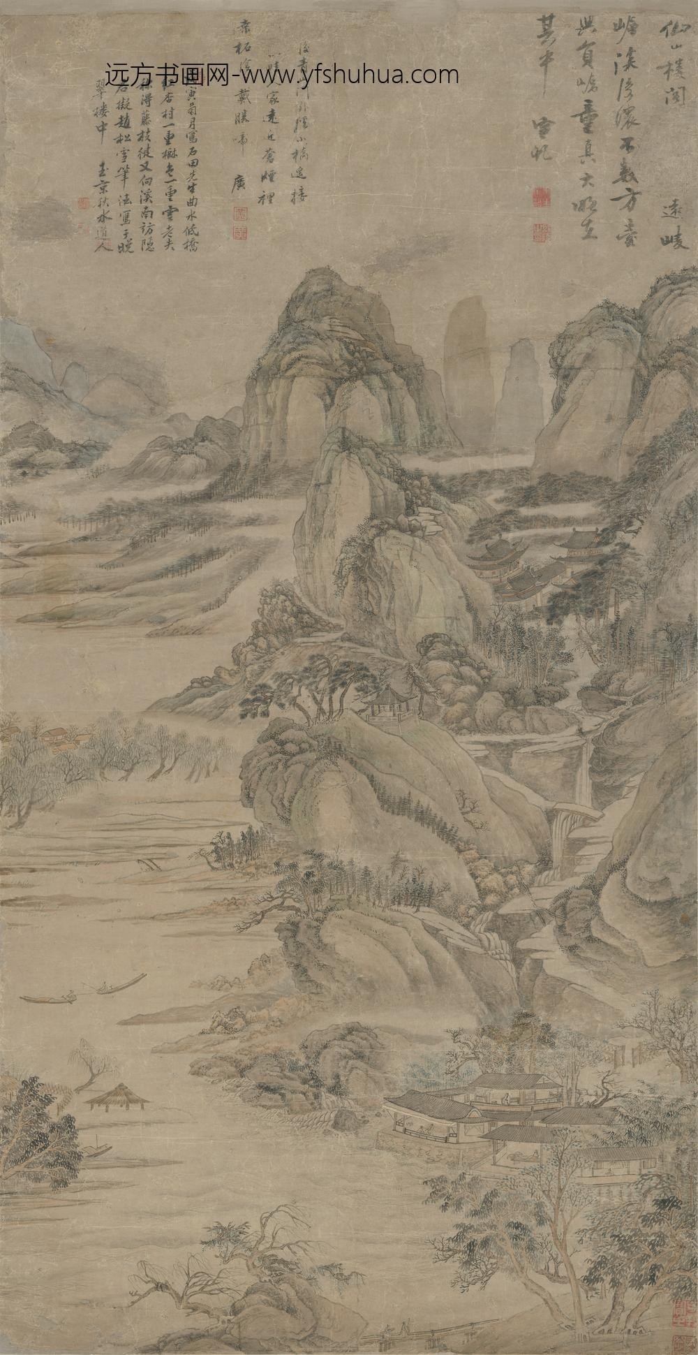周璋_仙山楼阁山水轴_