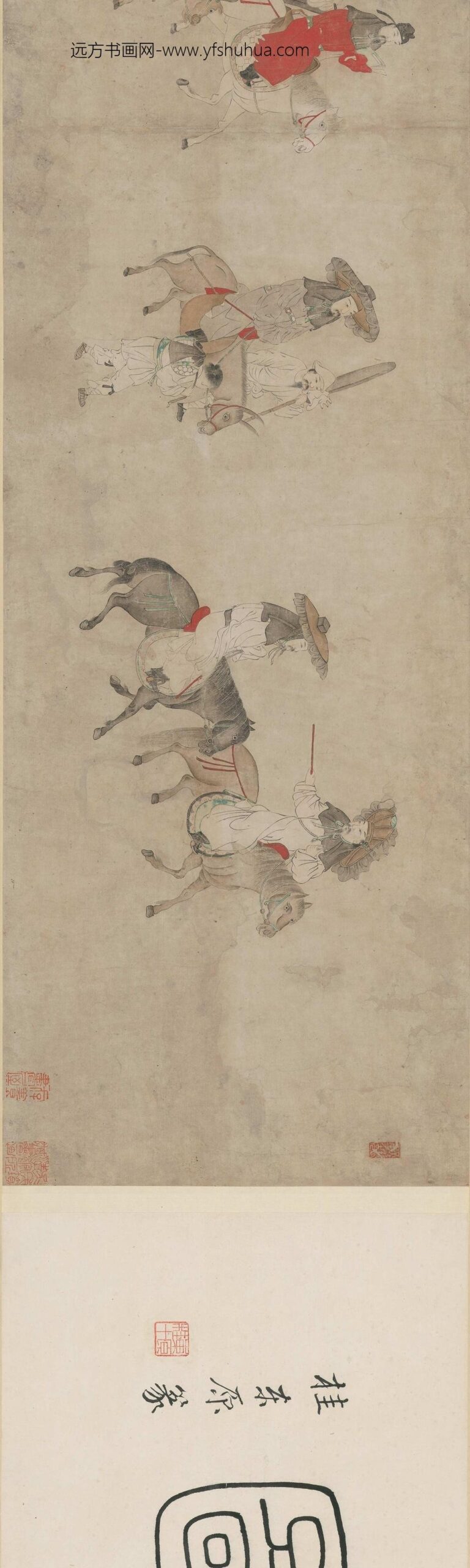 姜隐_七子出关图卷_