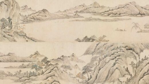 张一鹄 拟黄公望秋山夕照图卷.jpg