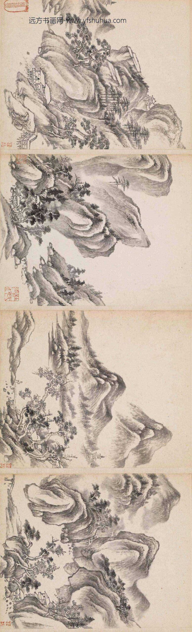 张然_山水册页_