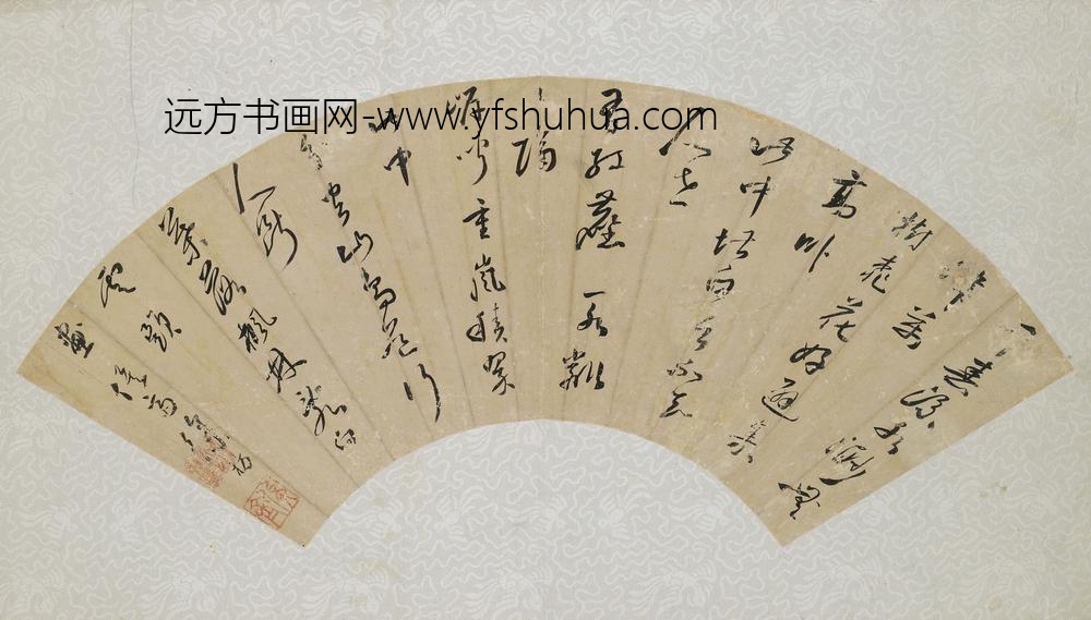 徐枋_七律题画扇