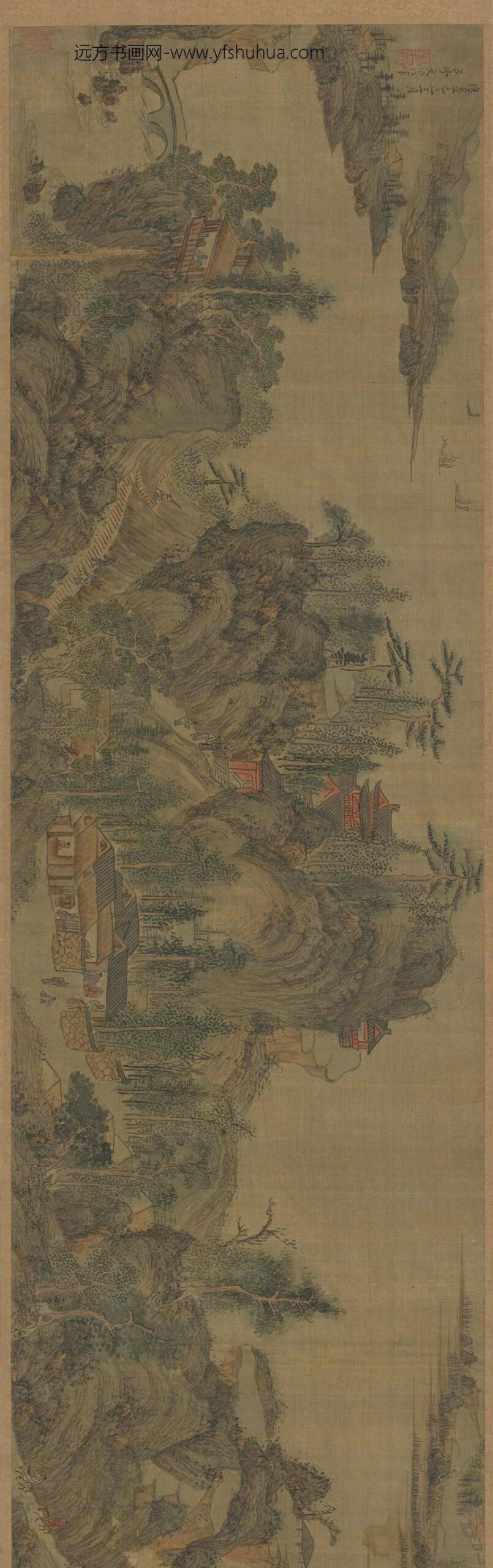 文伯仁_拟王蒙山水__