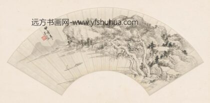 方大猷 溪山放棹扇面.jpg