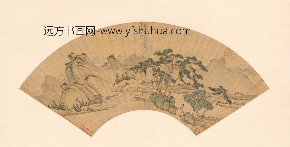 朱朗_山水扇面