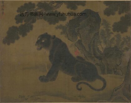 朱瞻基宣德帝 玄虎图立轴.jpg